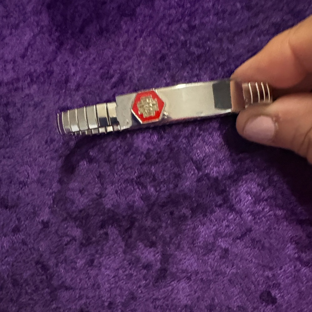Medical pill case Stainless Steel Metal Bracelet